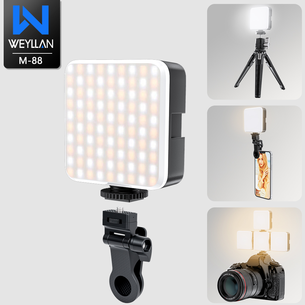 Photography Lighting Brand - WEYLLAN M-88 Lampu Video LED 2000MAh