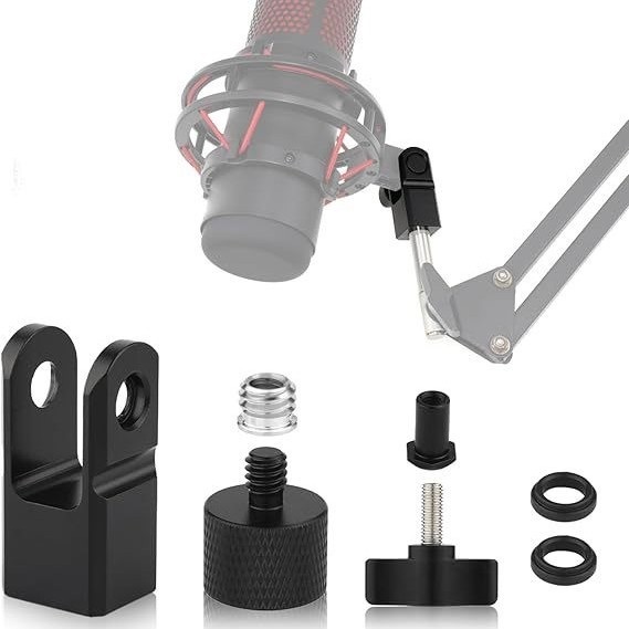 Boom Arm Stand - Adaptor Mikrofon DT76 3/8-Inci atau 1/4-Inci