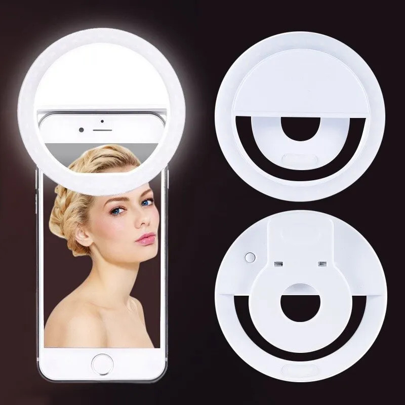 Photography Lighting Set Up - Lampu Ring LED swafoto isi ulang