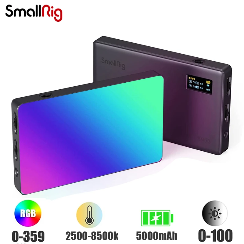 Photography Lighting Rgb - SmallRig RM120 RGB Lampu Video LED