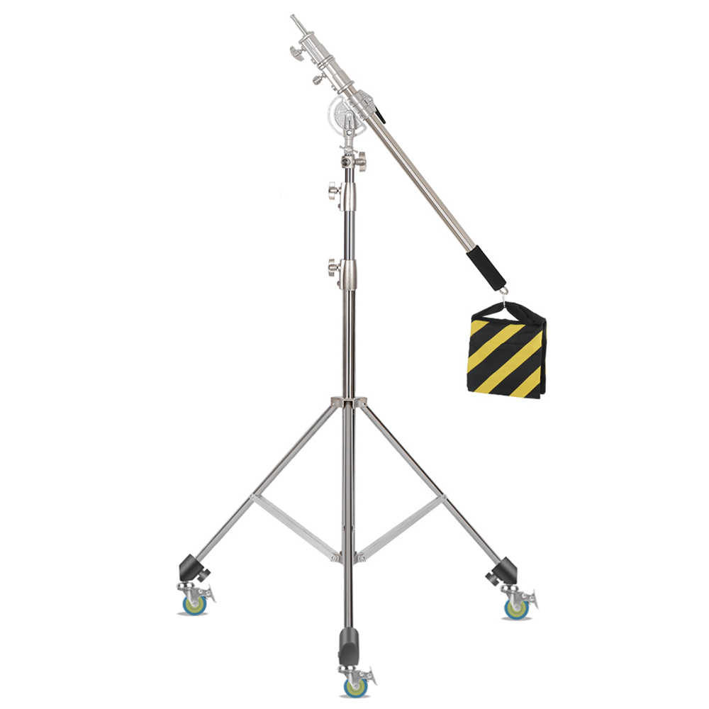 Boom Arm Stand - SH 2.8M dudukan lampu baja tahan