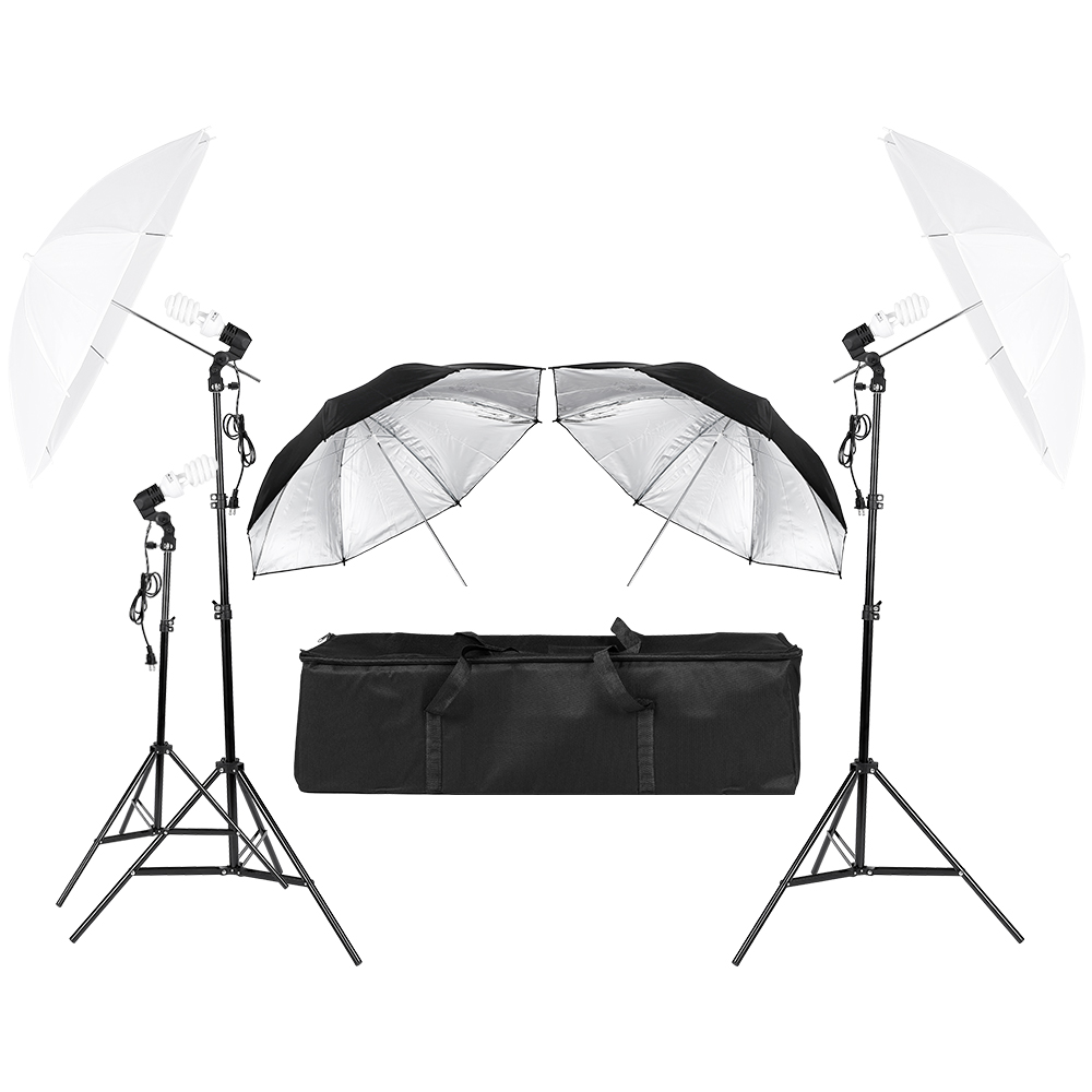 Photography Umbrella Lighting Kit - Kit Pencahayaan Kontinu Studio Foto Video