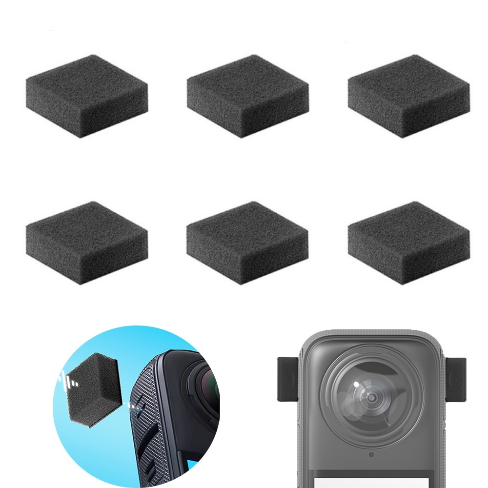 Insta360 Camera X3 - 6 Buah Kaca Depan Mikrofon untuk