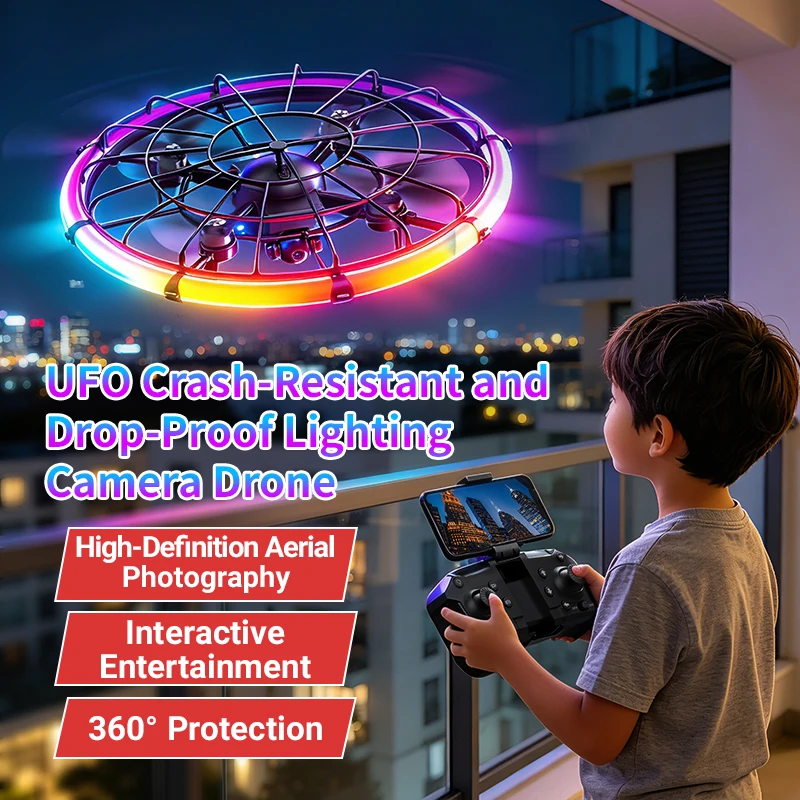 Photography Lighting Rgb - JJRC H145 UFO RC Drone dengan