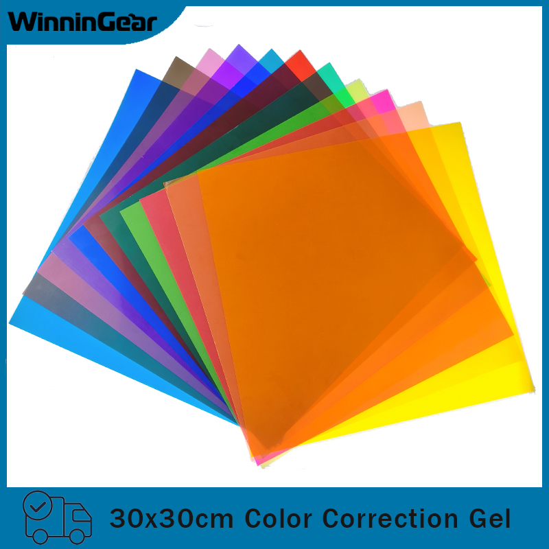 Photography Umbrella Lighting Kit - 30x30cm 11 buah PVC Filter cahaya