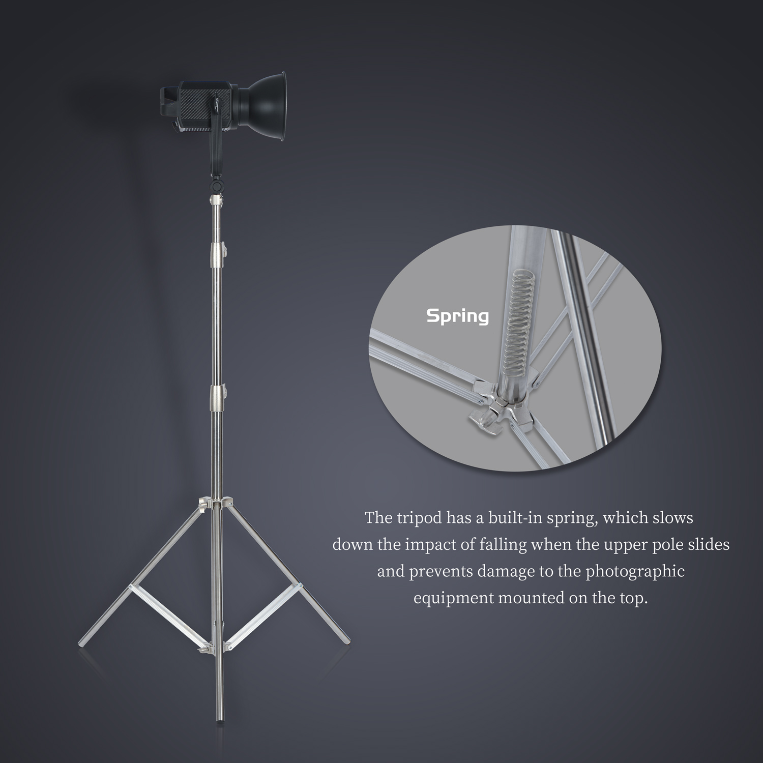 SH 2.8M dudukan lampu baja tah - Boom Arm Stand ulasan dan harga