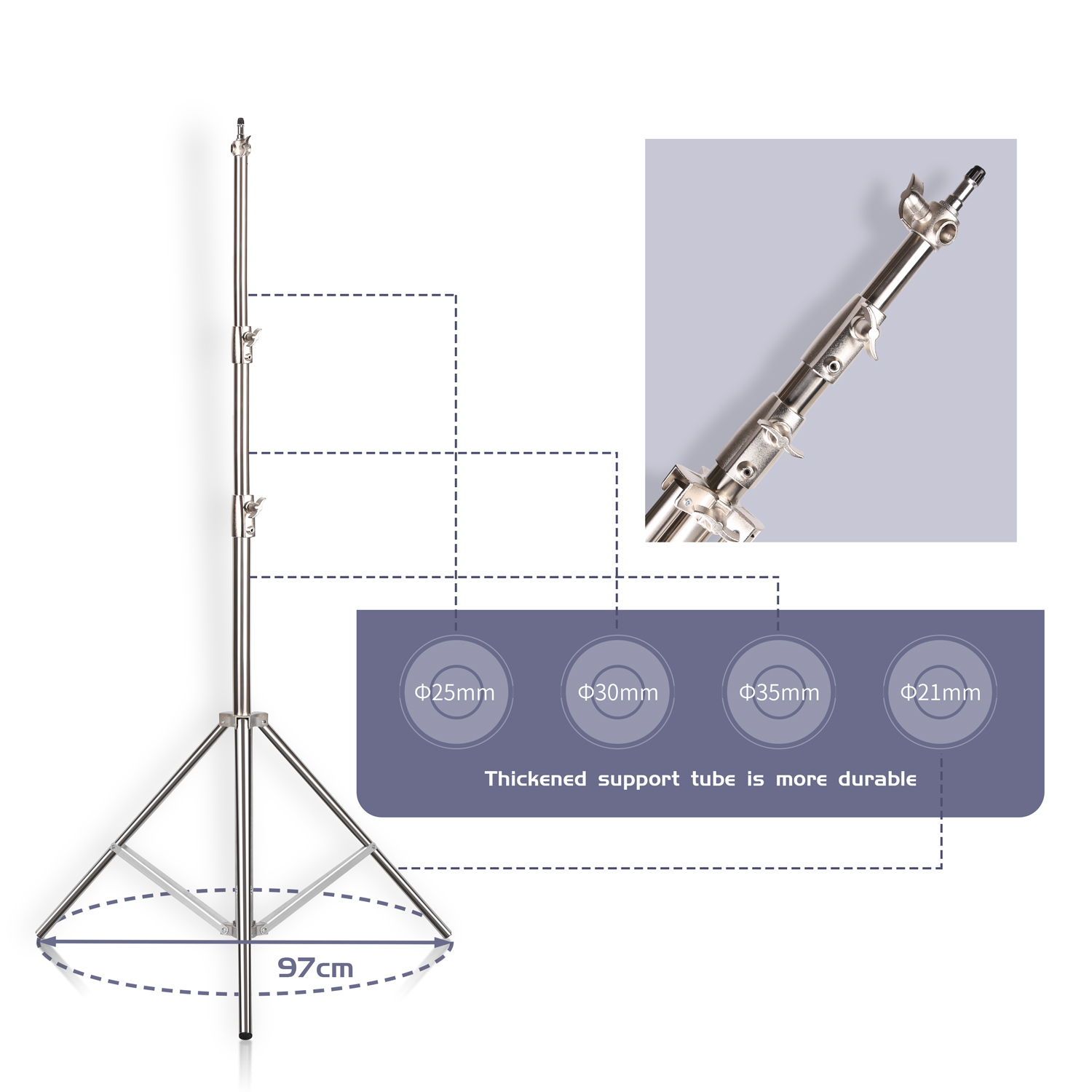 SH 2.8M dudukan lampu baja tah - Boom Arm Stand ulasan dan harga