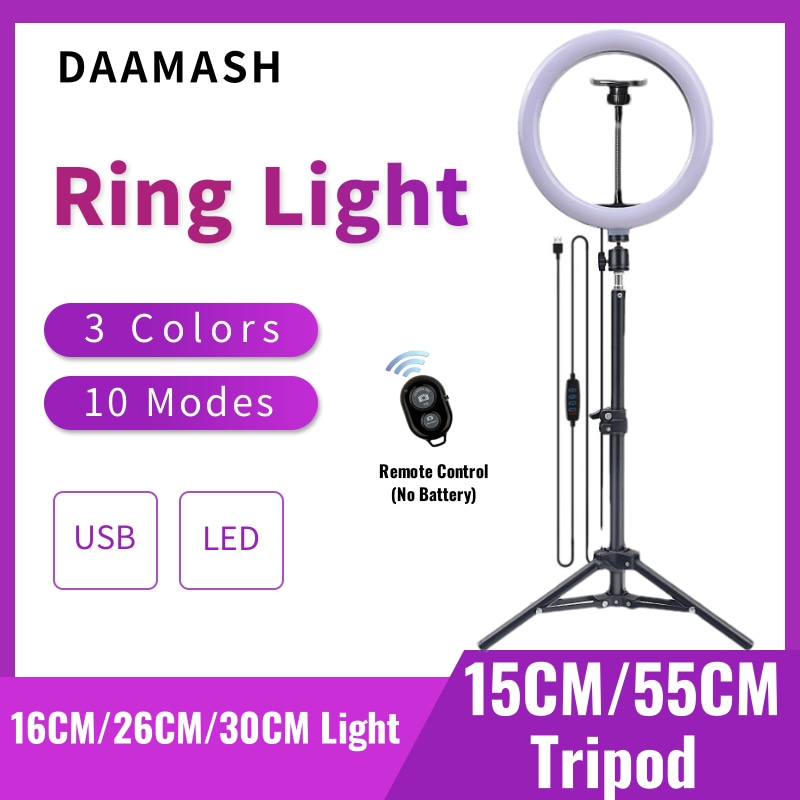 Lampu Ring fotografi LED 16cm/ - Photography Lighting Set Up ulasan dan harga