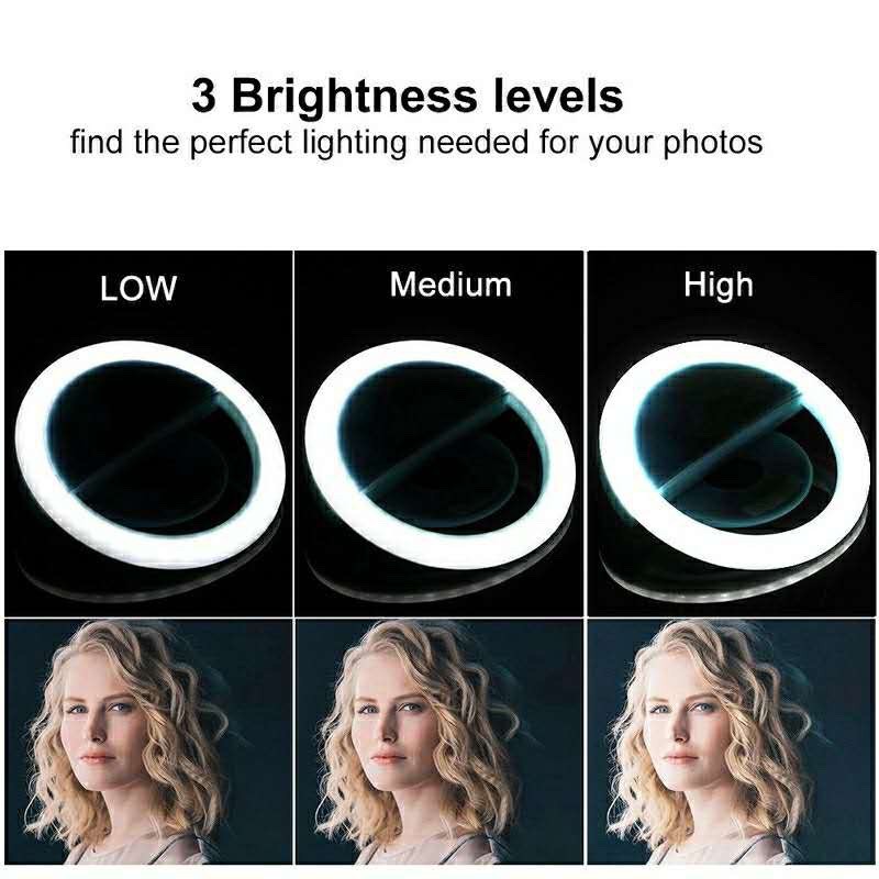 Lampu Cincin Swafoto LED Mode  - Photography Lighting Set Up ulasan dan harga