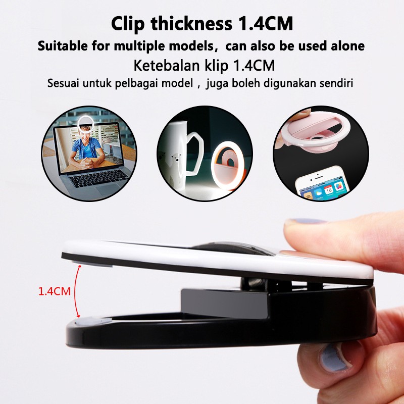 Lampu Cincin Swafoto LED Mode  - Photography Lighting Set Up ulasan dan harga