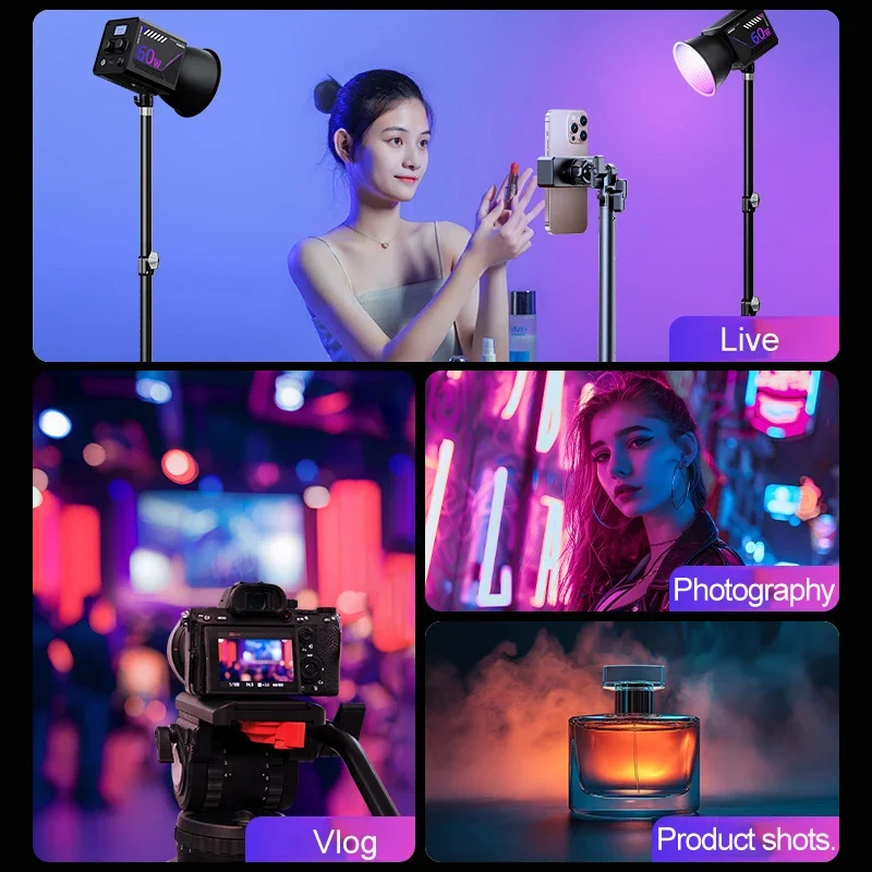 Lampu Video RGB Lampu Studio F - Photography Lighting Rgb ulasan dan harga