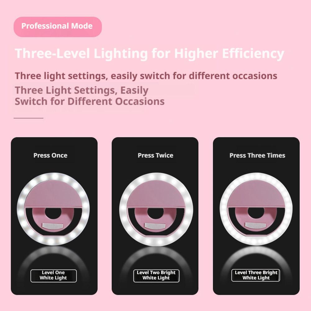 Lampu Cincin Selfie Clip On Is - Photography Lighting Set Up ulasan dan harga
