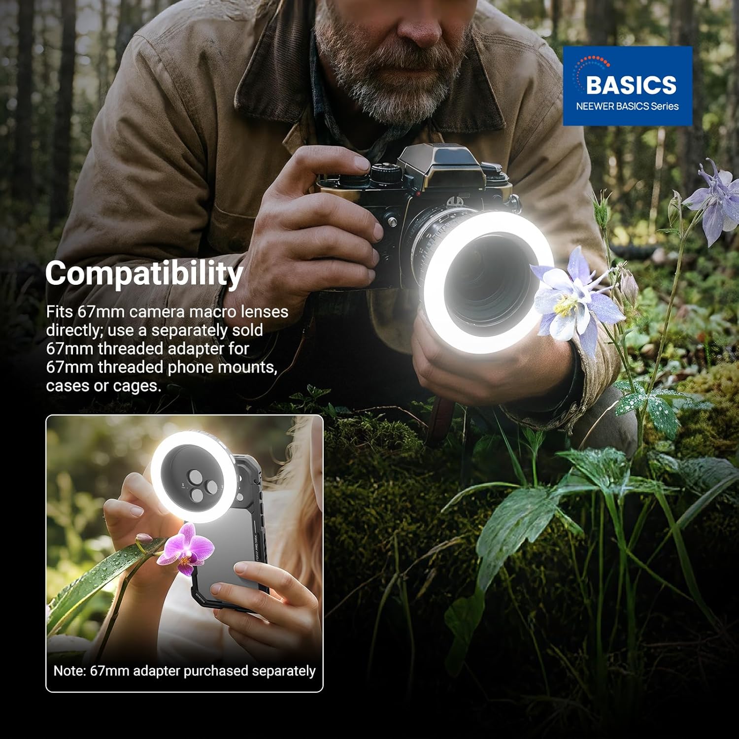 Ring Light NEEWER Basics 67mm  - Photography Lighting Set Up ulasan dan harga