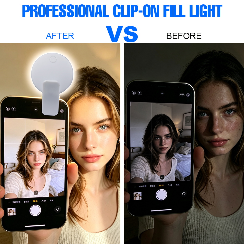 Lampu Selfie LED Clip 3 Tingka - Photography Lighting Set Up ulasan dan harga