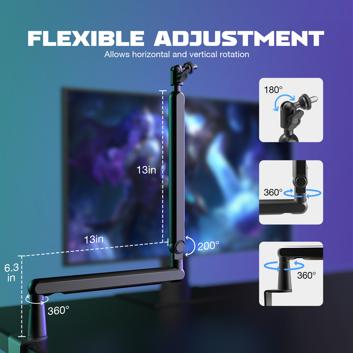 FIFINE mikrofon Ampligame leng - Boom Arm Stand ulasan dan harga