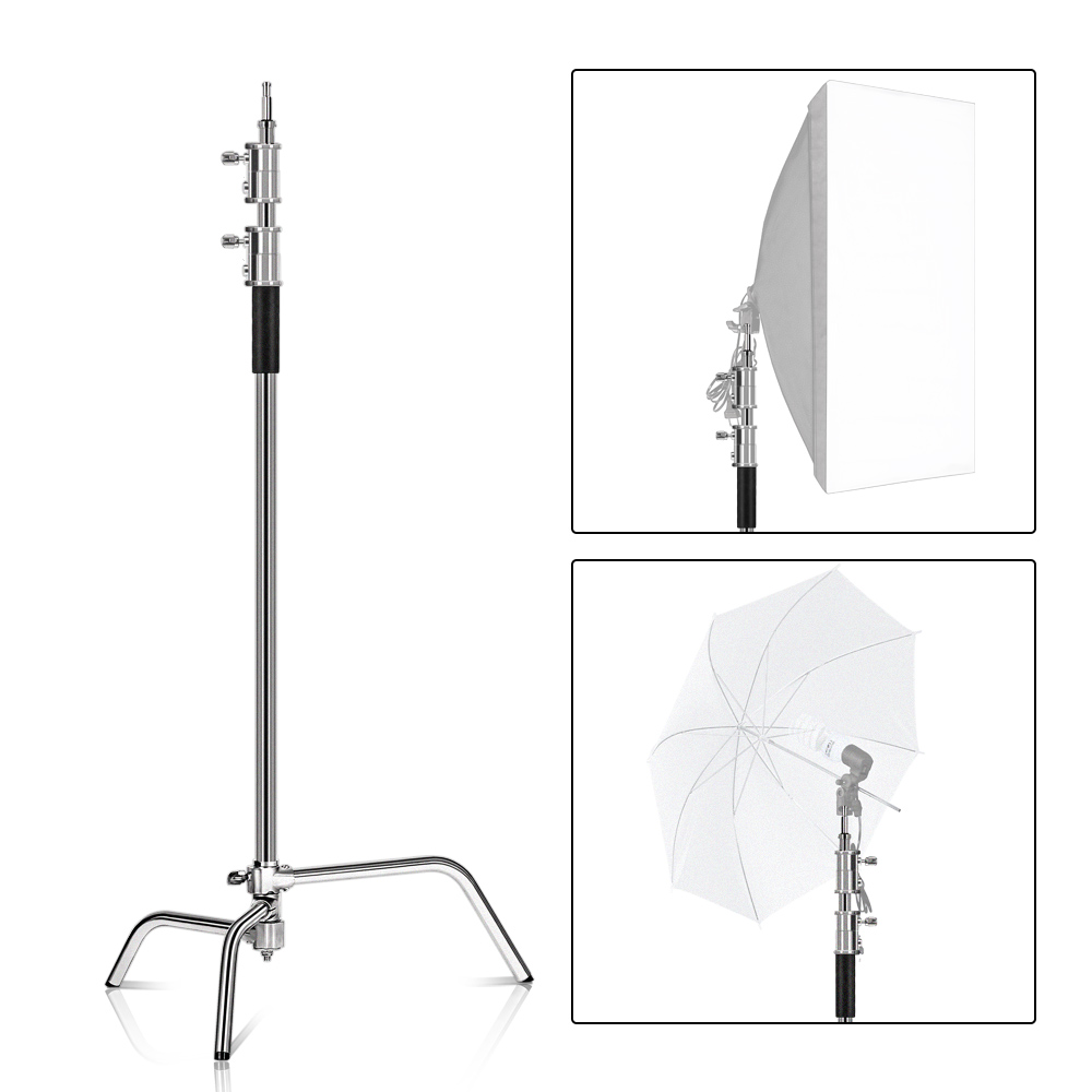 Dudukan Fotografi C-stand Baja - Boom Arm Stand ulasan dan harga