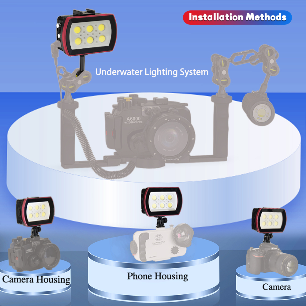 Seafrogs 40Meter Lampu LED Tah - Photography Lighting Brand ulasan dan harga