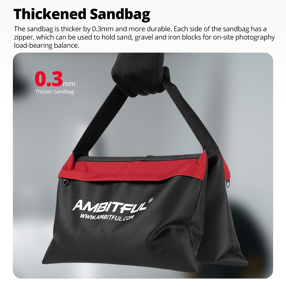 Ambitful 44x33cm Kantong Pasir - Light Stand Sandbag ulasan dan harga