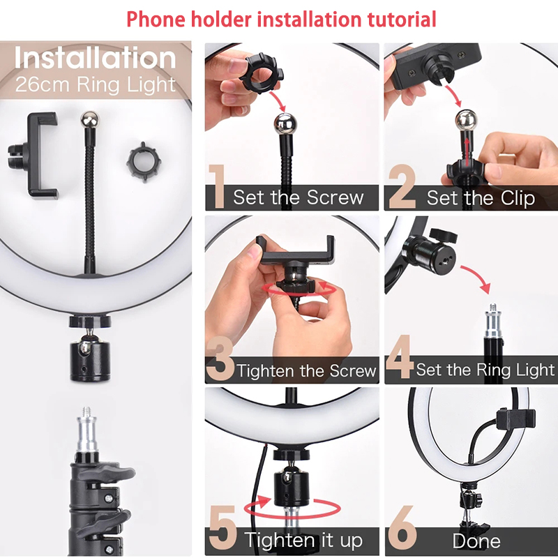 Lampu Video 16/26/33cm Selfie  - Photography Lighting Set Up ulasan dan harga