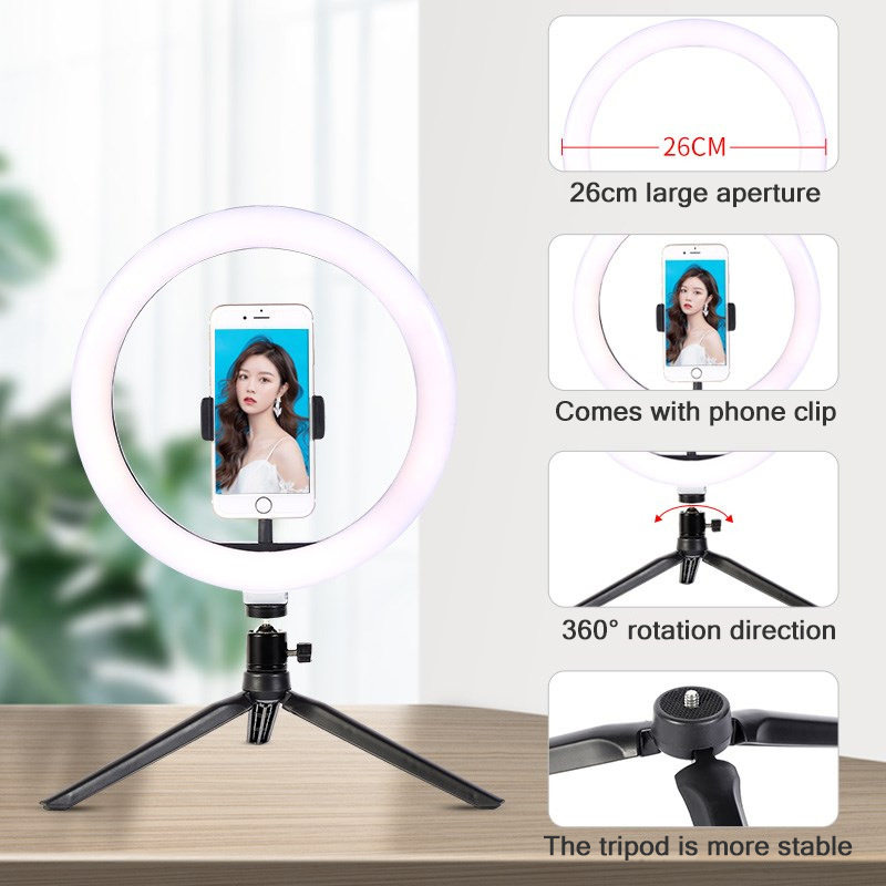 Lampu Ring Led 26cm untuk Trip - Photography Umbrella Lighting Kit ulasan dan harga