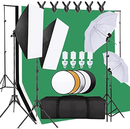 Peralatan Studio Foto Hemat Bi - Photography Umbrella Lighting Kit ulasan dan harga