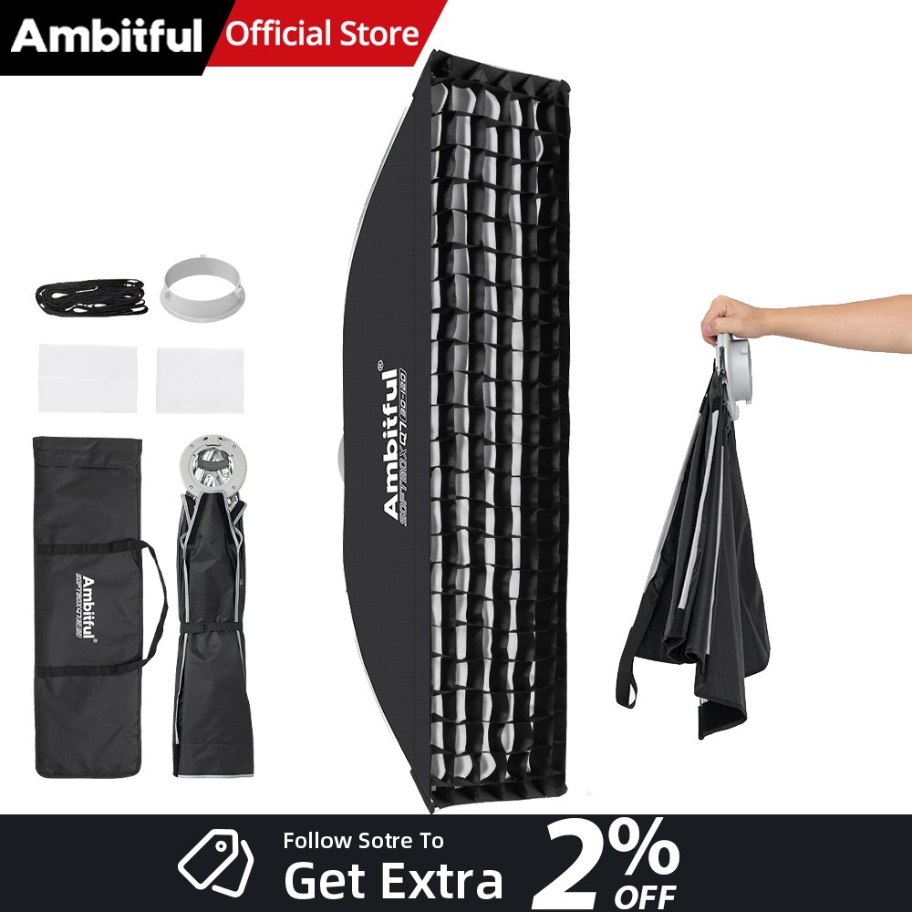 AMBITFUL Q7-II 30*120cm Bowens - Photography Lighting Set Up ulasan dan harga