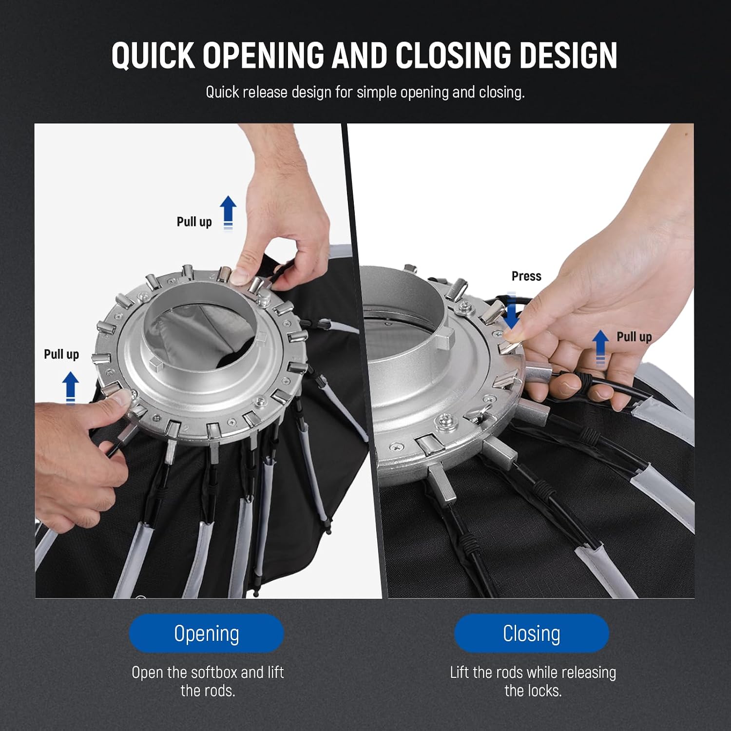 Softbox Parabola dengan Duduka - Photography Umbrella Lighting Kit ulasan dan harga