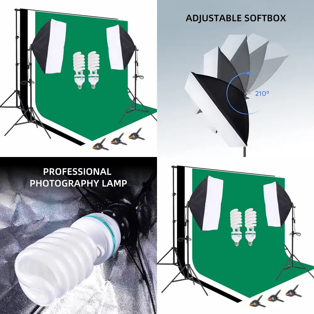 1 Set Perlengkapan Studio Foto - Photography Umbrella Lighting Kit ulasan dan harga