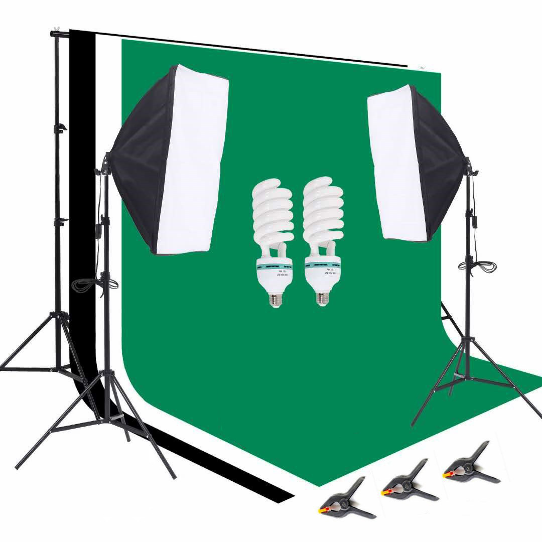 1 Set Perlengkapan Studio Foto - Photography Umbrella Lighting Kit ulasan dan harga