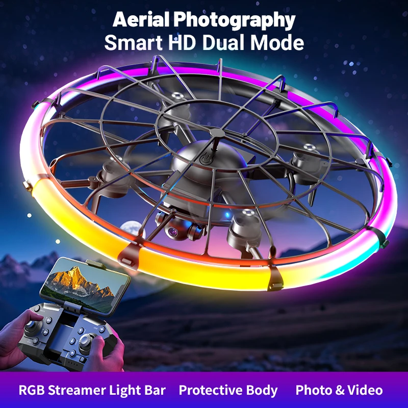JJRC H145 UFO RC Drone dengan  - Photography Lighting Rgb ulasan dan harga