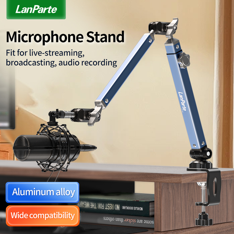 Penyangga Mikrofon Aluminium A - Boom Arm Stand ulasan dan harga