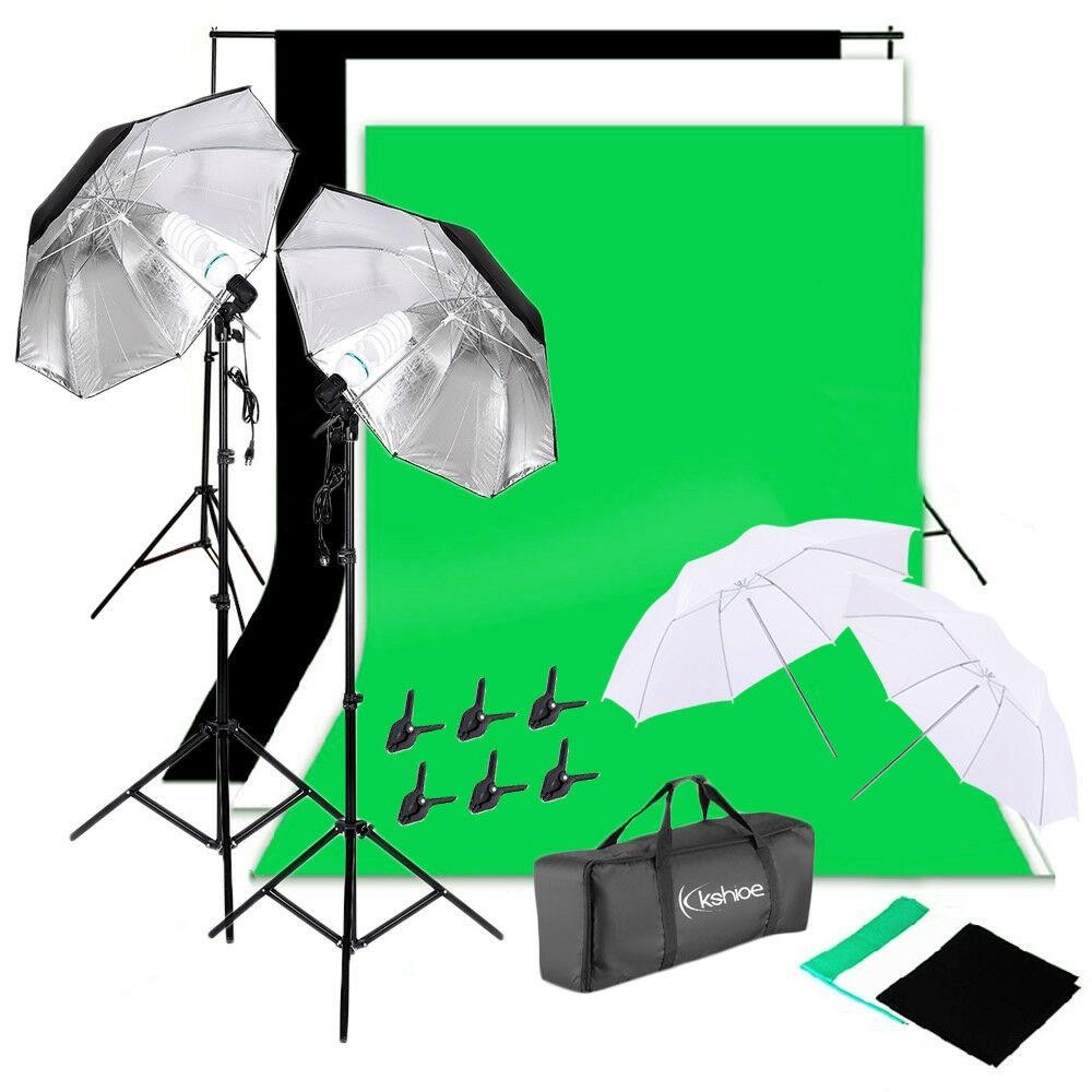 Set Perlengkapan Pencahayaan S - Photography Umbrella Lighting Kit ulasan dan harga