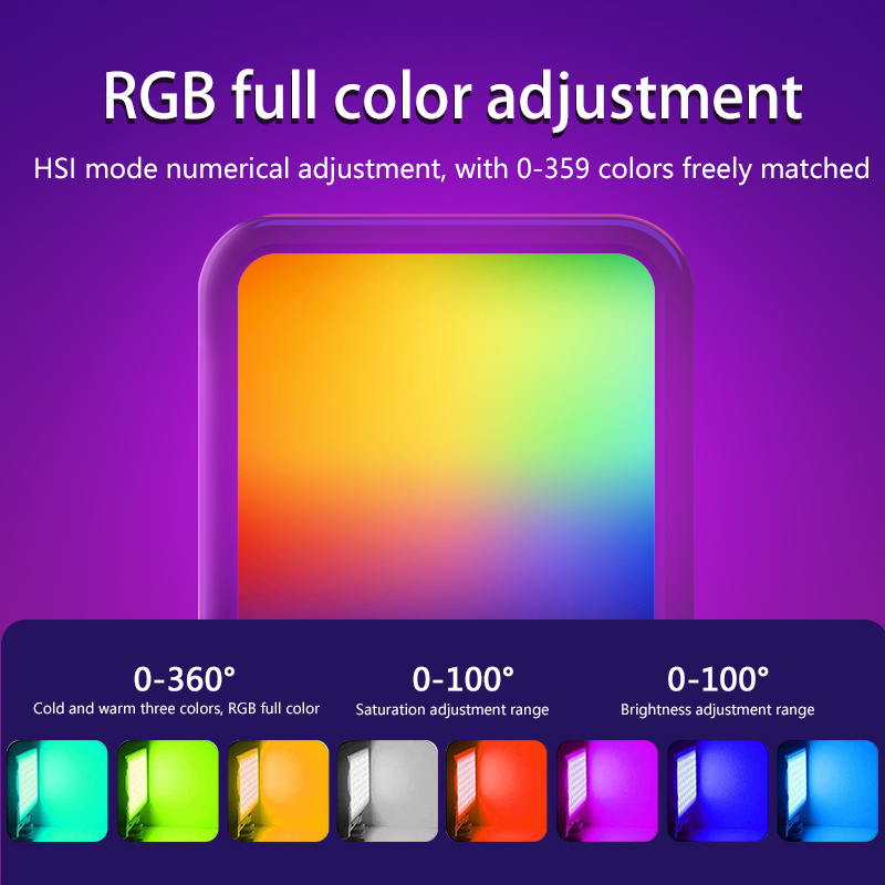 Lampu Video Mini RGB Portabel  - Photography Lighting Rgb ulasan dan harga
